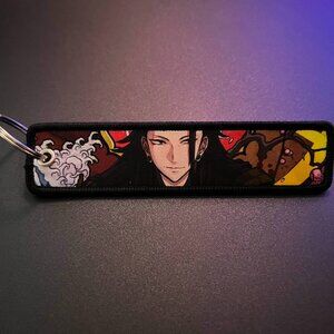 Jujustu Kaisen, Geto Wristlet Lanyard Keychain Accessory, Embroidered
